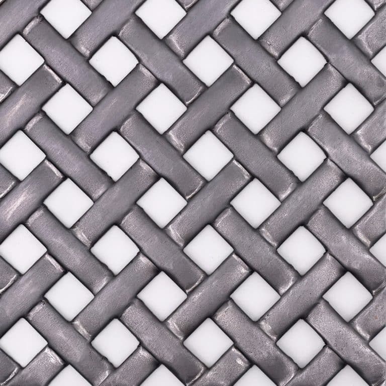 Geflochtenes Stahl-Dekorblech mit weaved Lochmuster.