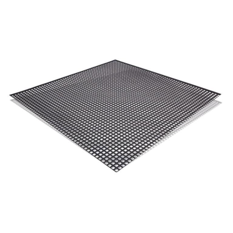 Quadratisches Lochblech aus Edelstahl V2A, Qg 5-8.