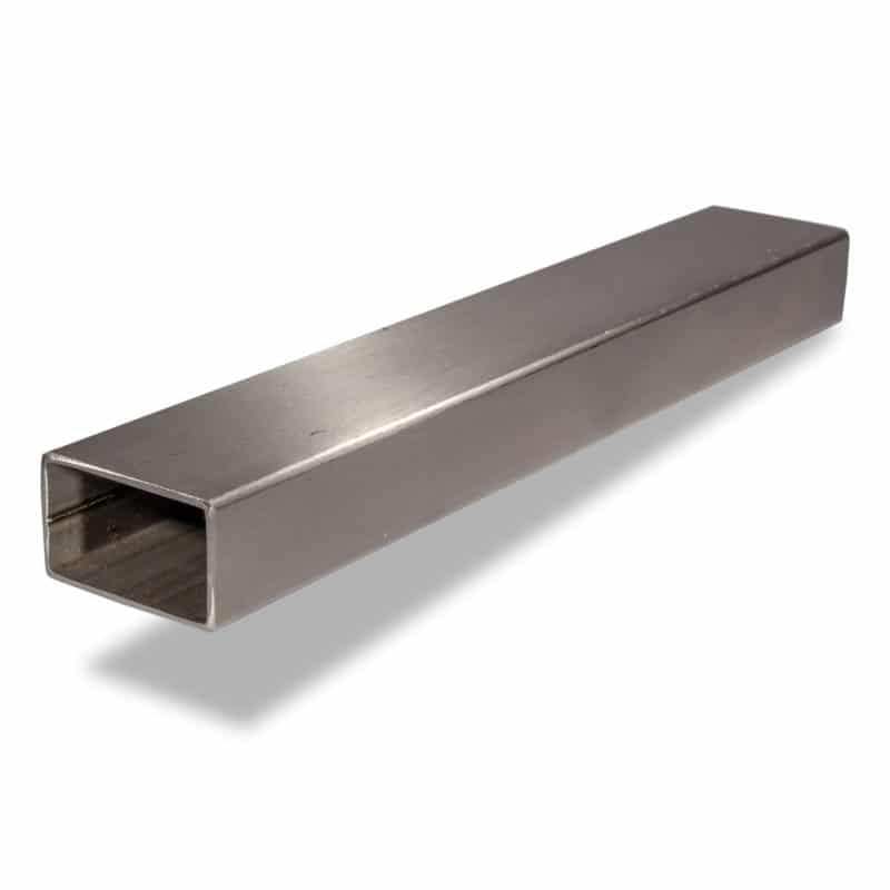 Edelstahl V2A Rechteckrohr 50 × 30 mm, 2 mm Wandstärke