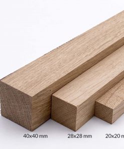 Eichenleisten in den Dikten 20mm, 28mm und 40mm.