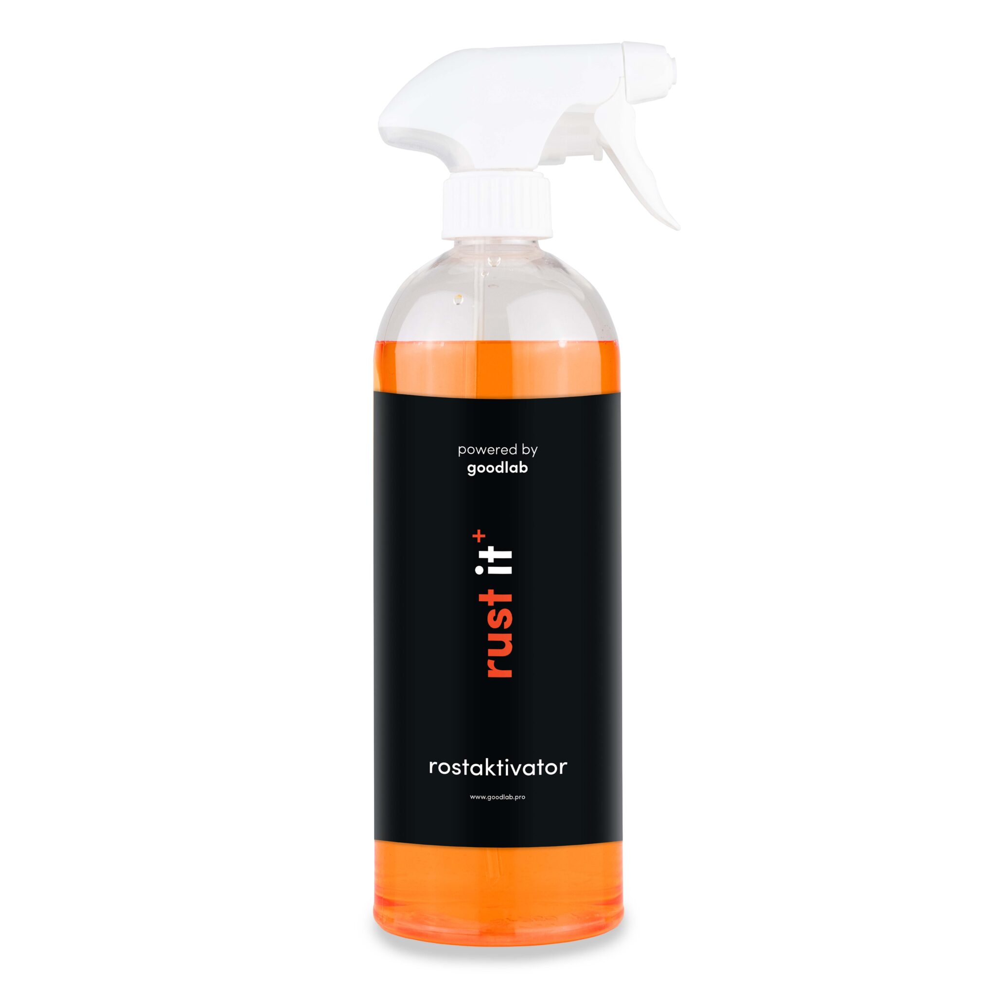 Eine Sprühflasche gefüllt mit einer orangen Flüssigkeit 750 ml