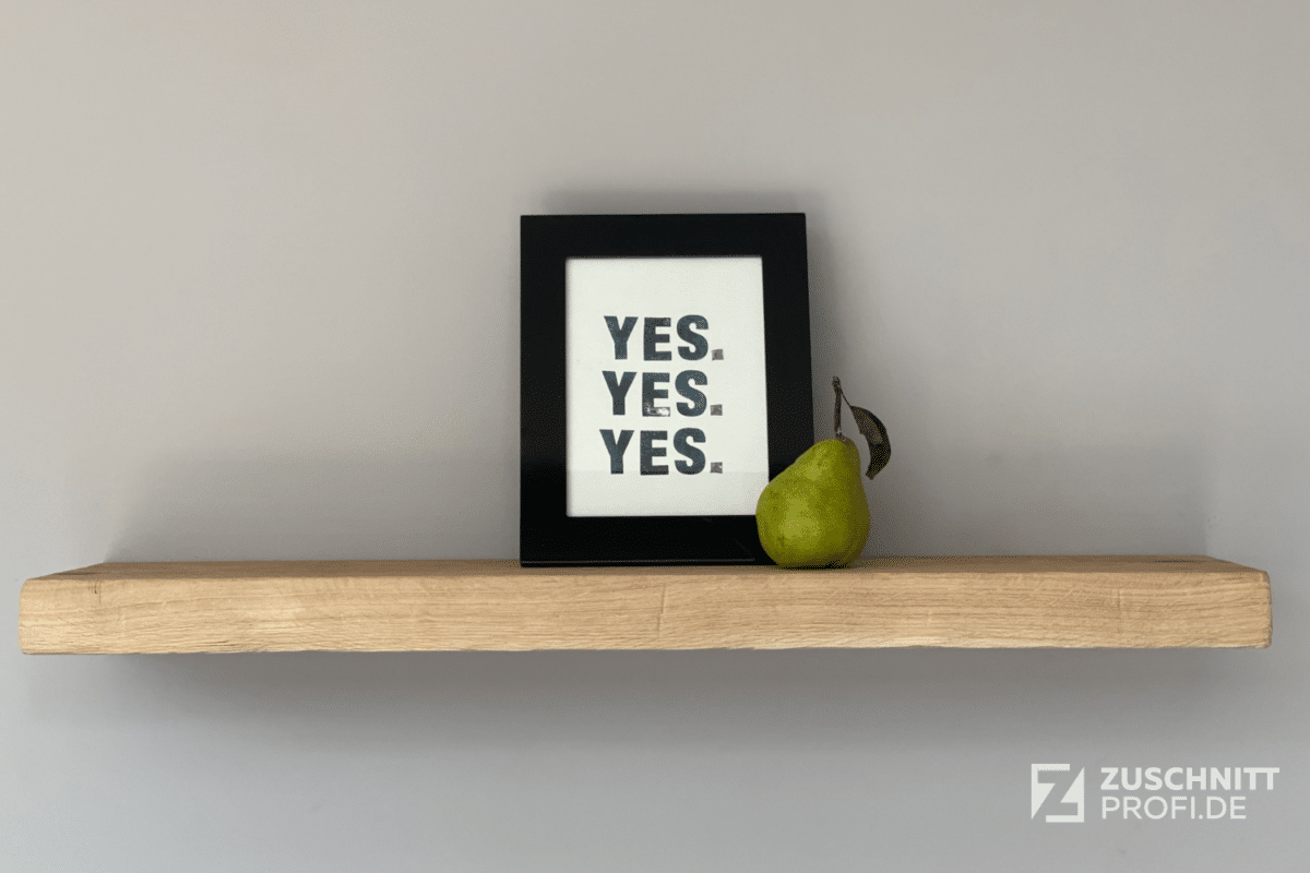 Houten plank voor onzichtbare ophanging – floating shelf